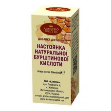 Настоянка натуральної бурштинової кислоти Ambero Baltik 50мл