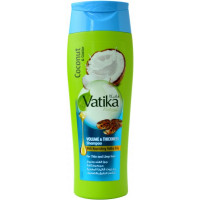 Шампунь Dabur Vatika Объемные и густые волосы с кокосом, касторовым маслом и хной 200мл.