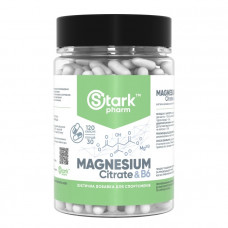 STARK MAGNESIUM CITRATE & B6 120 КАПСУЛ (Магния Цитрат + В6)