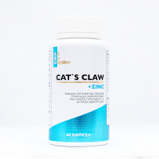Cat's Claw+zinc. Кошачий коготь с витамином С и цинком, 60 капс,  ABU