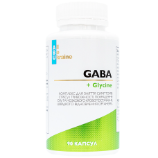 GABA+ Glycine Комплекс з аминокислотами, 90 капс,  ABU