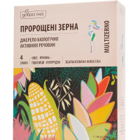 Проросшие зерна овса, ячменя, пшеницы, кукурузы в стиках  Добра Їжа №10