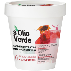 Маска-реконструкция S`Olio Verde Pomegranat Sееd Oil для поврежденных волос, 200 мл