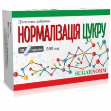 Нормализация сахара, 30 капсул по 500 мг, Healthyclopedia