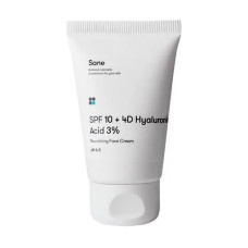 Питательный крем для лица с фактором защиты SPF 10 и гиалуроновой кислотой 40 мл