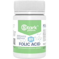 Фолієва кислота (Folic Acid), 400 мкг, 200 табл.