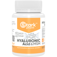 Гиалуроновая к-та+МСМ (Hyaluronic Acid & MSM), 60 капс.